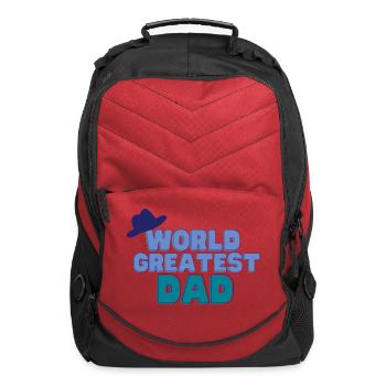 World Greatest Dad | Premium Father's Day Gift  - Computer Backpack - red - Front