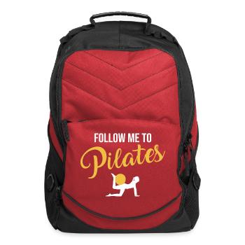 Follow Me To Pilates - Computer Backpack - red - Front