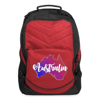 Australian Map - Computer Backpack - red - Front