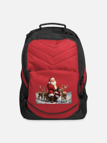 Santa - Computer Backpack - red