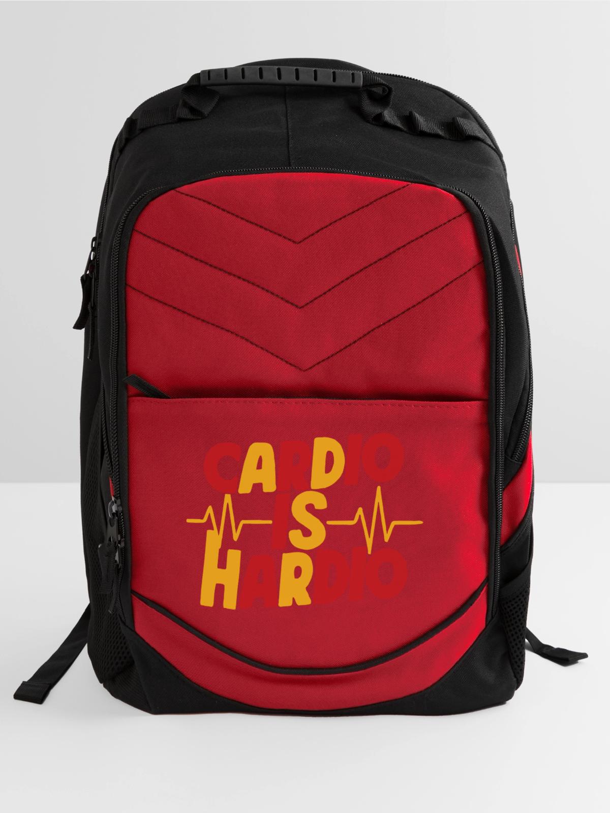 Cardio is Hardio - Computer Backpack - red - Front