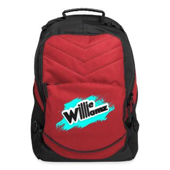 Willieamz Neon Splash Logo Tee - Computer Backpack - red - Front
