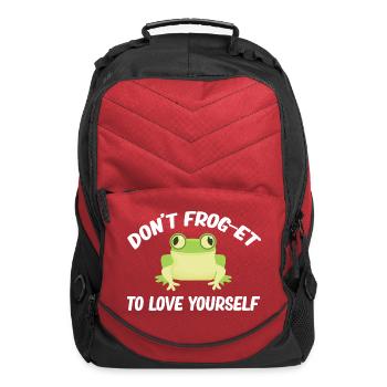 Don't Frog-et To Love Yourself Frog Hunting - Computer Backpack - red - Front