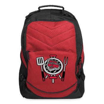 Steak BBQ grill master - Computer Backpack - red - Front