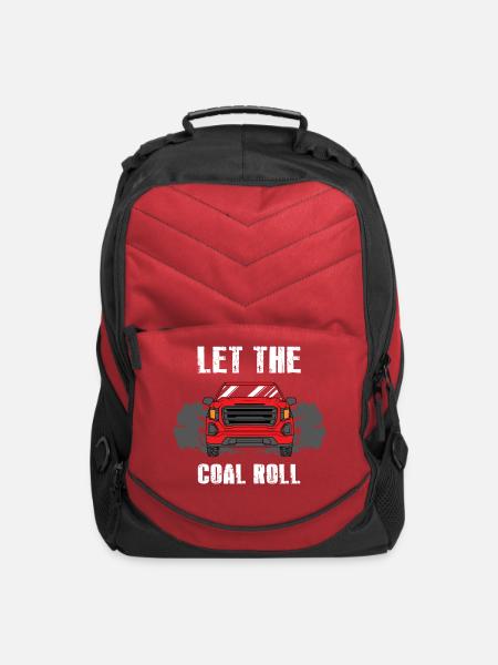 Coal Roll Design For Diesel Drivers - Computer Backpack - red