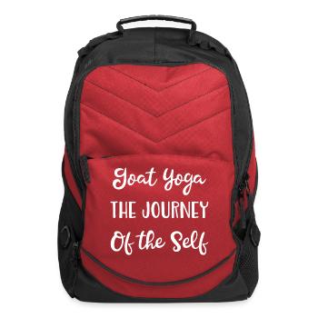Goat Yoga the Journey of the Self - Computer Backpack - red - Front