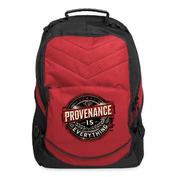 Provenance Is Everything Archivist Design - Computer Backpack - red - Front