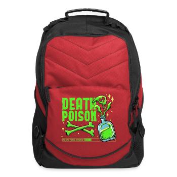 Neon Death Poison Bottle Sketch - Computer Backpack - red - Front