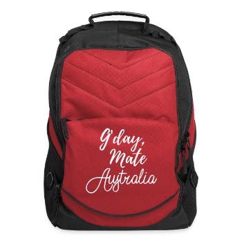 G day Mate Australia Shirt - Computer Backpack - red - Front