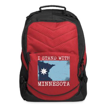 I Stand With Minnesota - Computer Backpack - red - Front