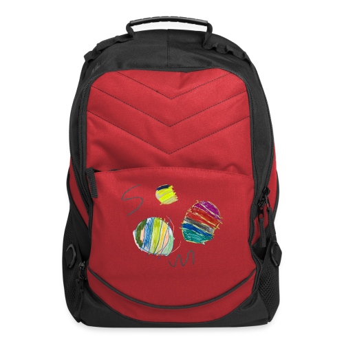 Three basketballs. - Computer Backpack
