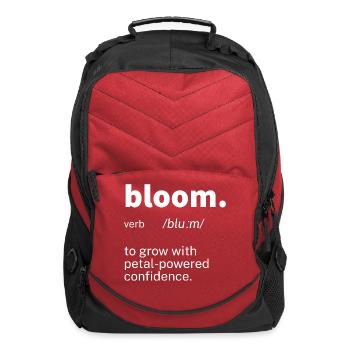 Bloom Definition Inspirational - Computer Backpack - red - Front