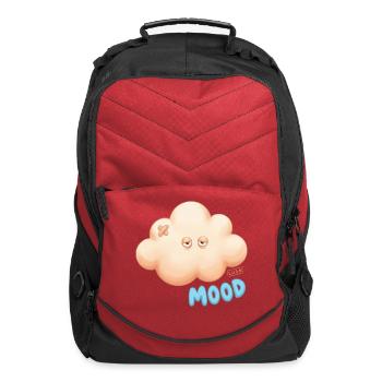 Drowsy Cloud Mood with Bandage Patch - Computer Backpack - red - Front