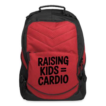 Raising Kids = Cardio - Computer Backpack - red - Front
