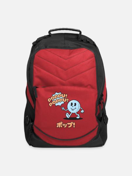 Pop Pop Cheerball Cartoon - Computer Backpack - red