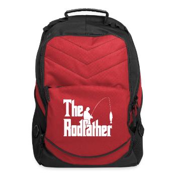 Funny Fishing Dad - Computer Backpack - red - Front