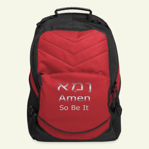 Cool Christian Amen So Be It Hebrew Letters - Computer Backpack