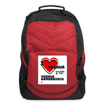 I Love YESHUA - Computer Backpack - red - Front