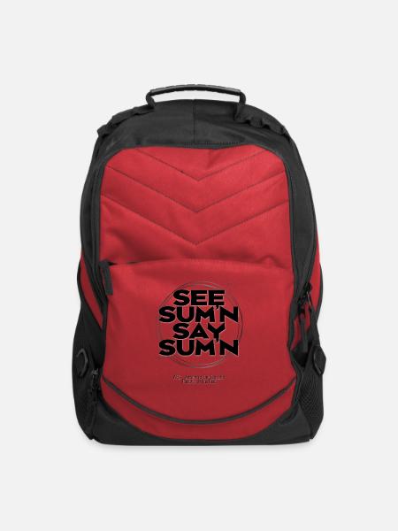 AFC See Sumn Say Sumn - Computer Backpack - red