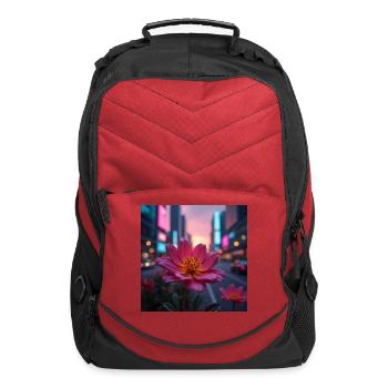 Sunrise Bloom - Computer Backpack - red - Front