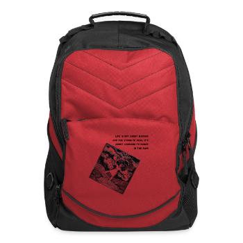 Midnight Floral Nebula - Computer Backpack - red - Front