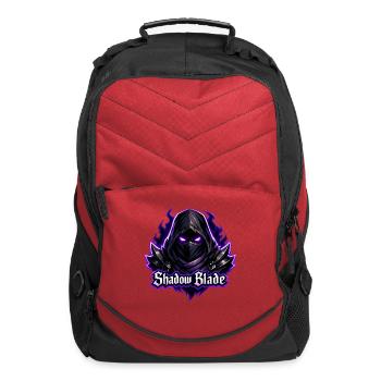 Shadow Blade Neon Hooded Assassin - Computer Backpack - red - Front