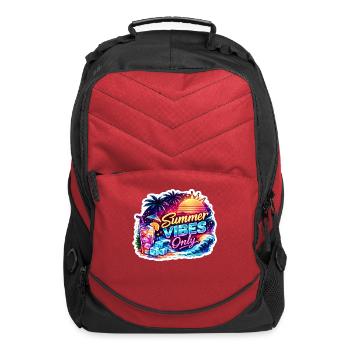 Summer Vibes Only Neon Sunset - Computer Backpack - red - Front