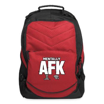 Mentally AFK Loading - Computer Backpack - red - Front