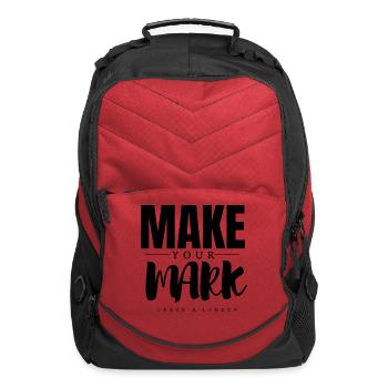 Make your mark trendy streetwear graphics. - Computer Backpack - red - Front