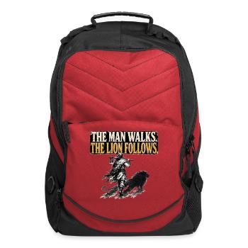 Viking Lion Strength Gym Workout Apparel - Computer Backpack - red - Front