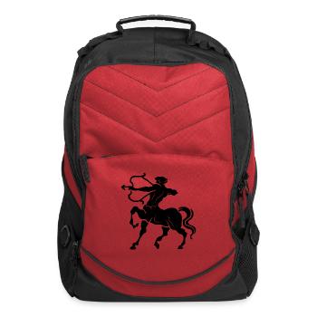 Sagittarius Centaur Archer – Zodiac Sign Symbol - Computer Backpack - red - Front