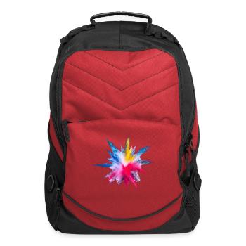Vibrant Powder Burst - Computer Backpack - red - Front