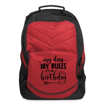 birthday print - Computer Backpack - red - Front