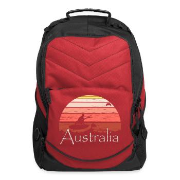 Australian Kiteboarding Kitesurfing Gift - Computer Backpack - red - Front