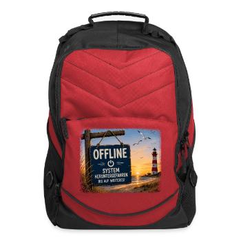  Offline System Heruntergefahren Bis Auf Weiteres - Computer Backpack - red - Front