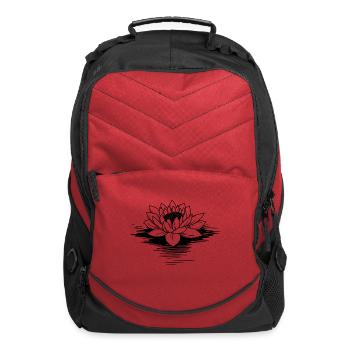Water lily - Computer Backpack - red - Front