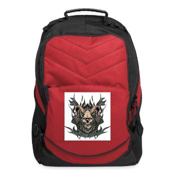 Hell Motor Goat Skull - Computer Backpack - red - Front