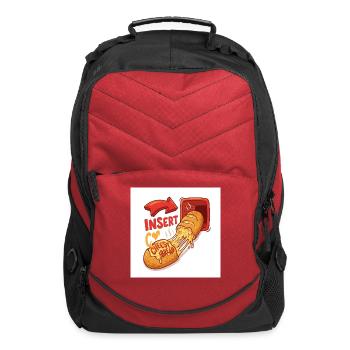 Toaster Cheese Bread Escape - Computer Backpack - red - Front