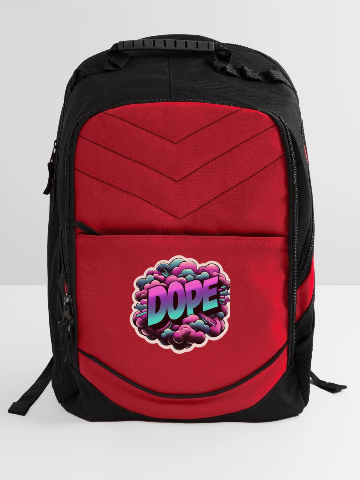 Dope Graffiti Cloud Burst - Computer Backpack - red - Front