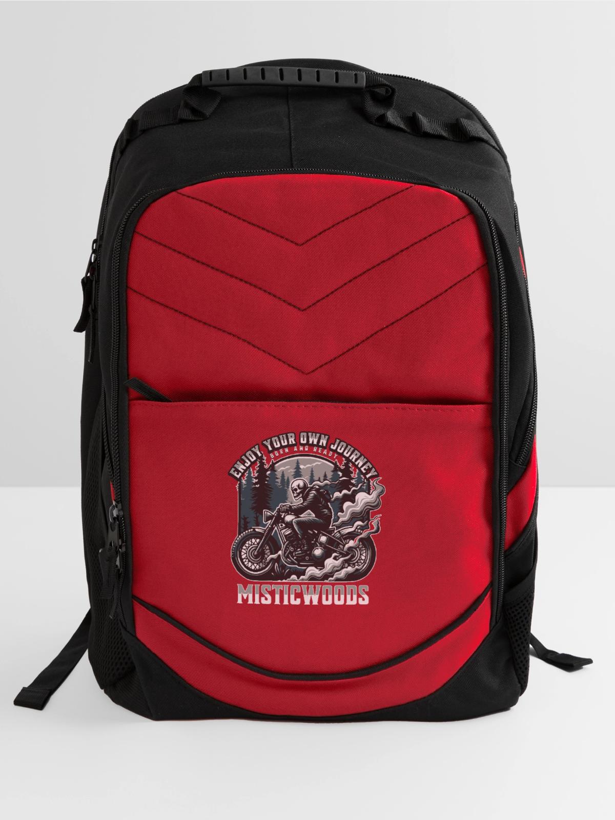 Mystic Woods Skeleton Rider - Computer Backpack - red - Front