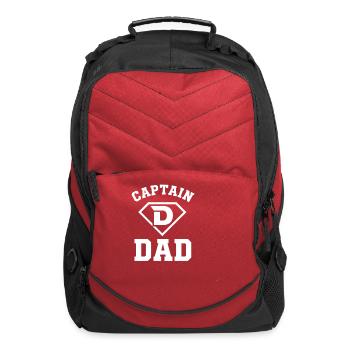 Captain Dad Shield - Computer Backpack - red - Front