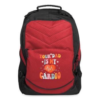 Your Dad Is My Cardio - Computer Backpack - red - Front