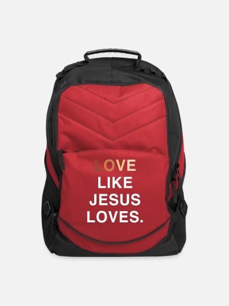Love like jesus loves nature - Computer Backpack - red