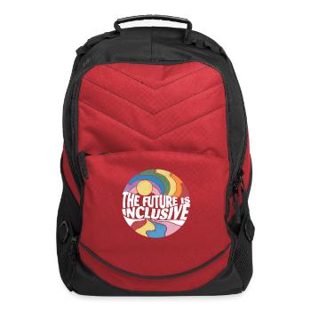 Retro Vintage The Future Is Inclusive LGBT Gay - Computer Backpack - red - Front