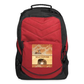 WILD NATURE - SNAKE design collection - Computer Backpack - red - Front