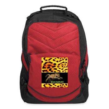 WILD NATURE - LEOPARD design collection - Computer Backpack - red - Front