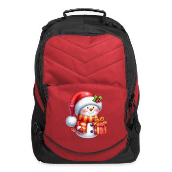 Snow Christmas, Cute Christmas, Christmas - Computer Backpack - red - Front
