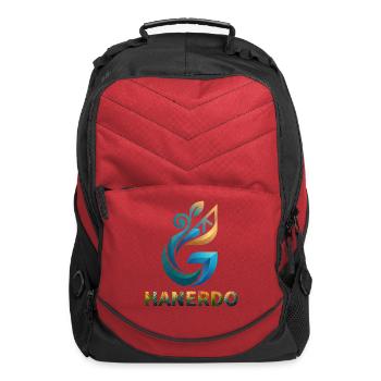 Garden Glyph G Emblem - Computer Backpack - red - Front