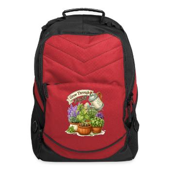 Grow Through August Garden Pots - Computer Backpack - red - Front