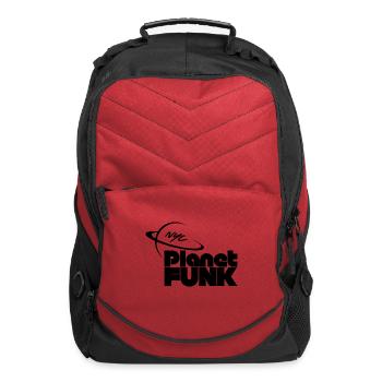 Planet Funk black - Computer Backpack - red - Front